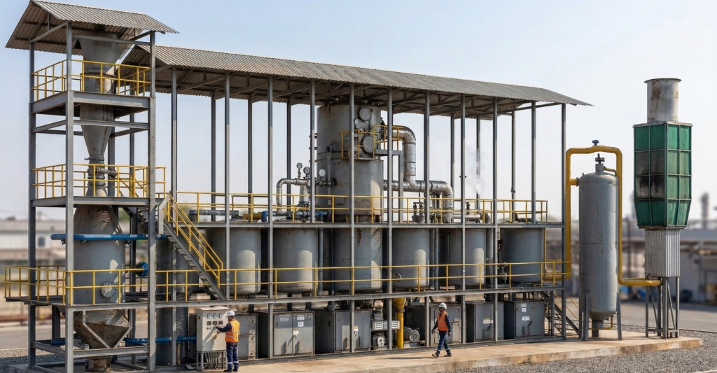 gasification setup